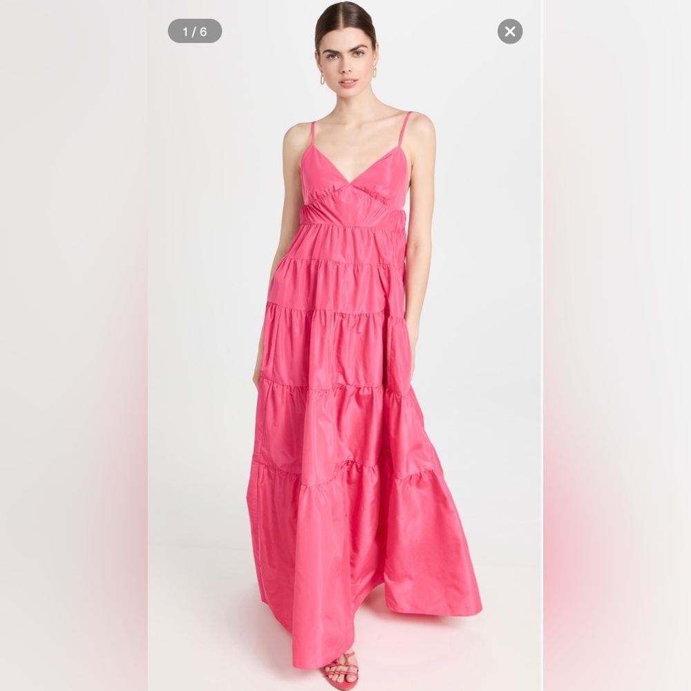 STAUD Pink Maxi Dress